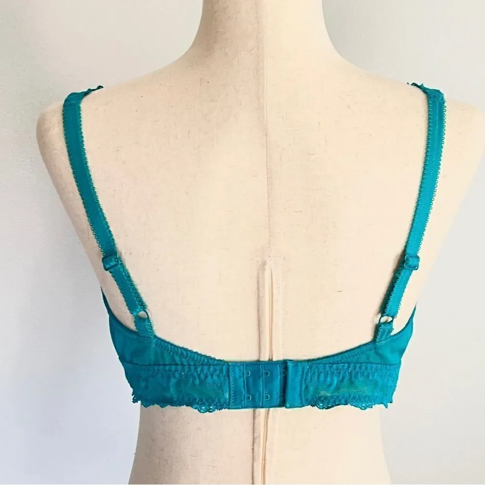 Wacoal The Insider Wire Free Lace Mesh Bra 38 Capri Breeze 852212